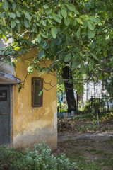 Old window and building in Bucharest