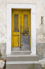 old scrapped entrance