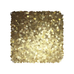 Golden background isolated on white