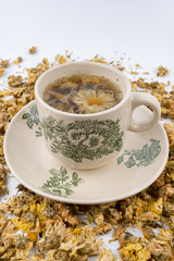 Dried yellow Chrysanthemum - Chrysanthemum tea is traditional Asian Chinese remedy to improve eyesight and clear liver heat.