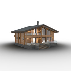 Family House with shadow