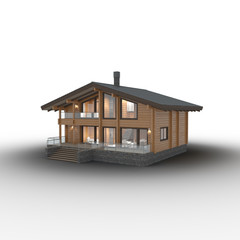 Family House with shadow