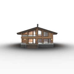 Family House with shadow