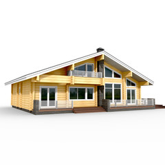 Family House with shadow