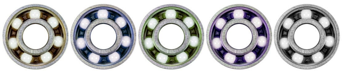  roulements à billes en céramique, fond blanc 