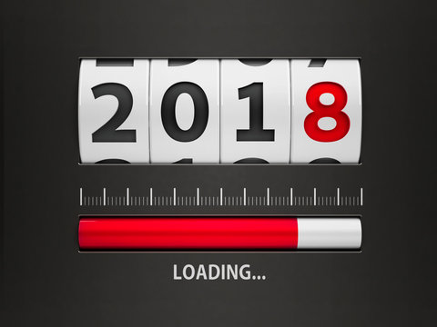 Loading New year 2018 counter