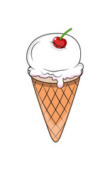 Cartoon Ice Cream Vector