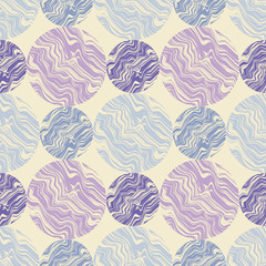 Polka dot seamless pattern. Scribble texture. Textile rapport.
