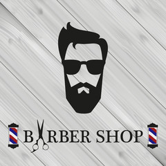 Barber shop banner, background