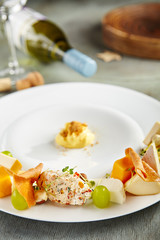 Menu of luxury restaurant