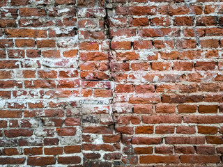 Old red brick wall textures and backgrounds