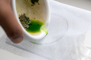 Study of Chromatography is used to separate components of a plant.