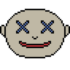 Fototapeta premium vector pixel art face
