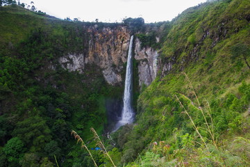 Sipisopiso waterfall, Medan, Indonesia.