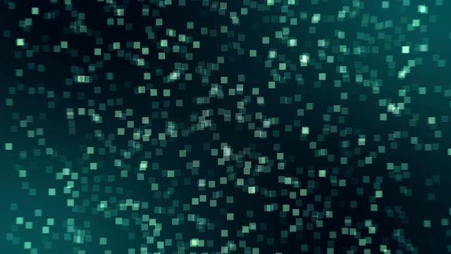 Abstract vector squares background , continuously changing geometric pixel mosaic. 4K UHD motion animation loop.