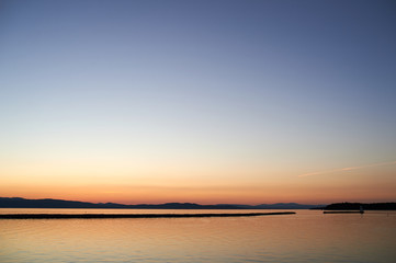 Obraz premium Sunset at Lake Champlain Vermont New York