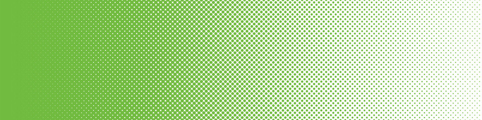 Seamless Screentone Graphics_Halftone Gradation_Green