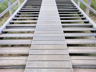 Treppe in den Dünen von Den Haag