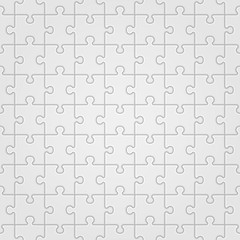 seamless puzzle background made of little white pieces