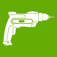 Hand drill icon green