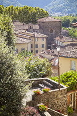 Fototapeta na wymiar Italia, Toscana, Lucca,Garfagnana,il paese di Barga.