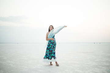 young girl on holiday