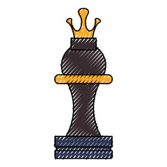 Chess game piece icon vector illustration graphic design