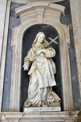 Obraz premium Saint Bruno sculpture in Mafra,18th century, Portugal