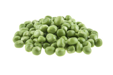 Peas isolated on white background