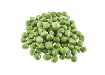 Peas isolated on white background