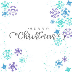Merry Christmas greeting card