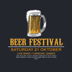 Beer Festival Vector Illustration
