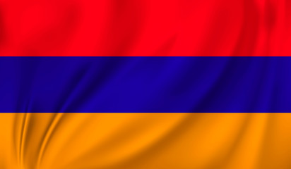 waving flag armenia