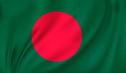 waving flag bangladesh