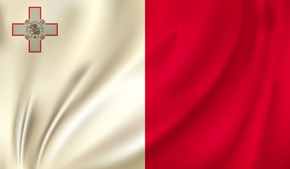 waving flag malta