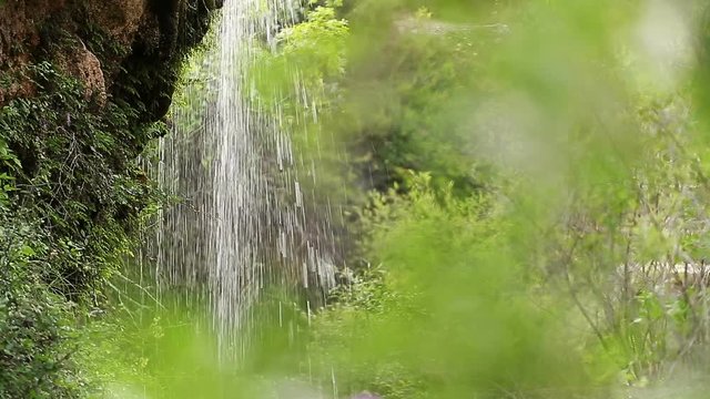 Natural space with waterfalls called the Bat&aacute;n