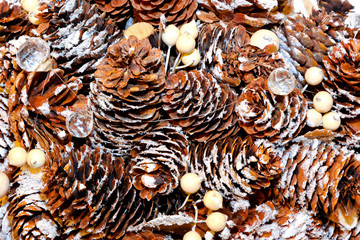 Pinecone texture decor
