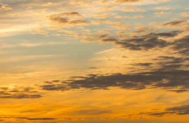 Golden sunset, high resolution background