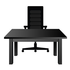 chair and table silhouette illustration