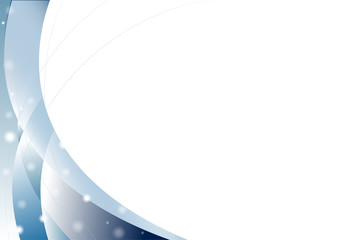 Abstract blue curve overlap on white background with soft lights, Vector illustration