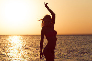 Fototapeta premium sunset dance