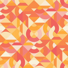 Decorative geometric shapes seamless pattern - 172722593