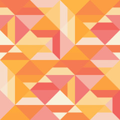 Decorative geometric shapes seamless pattern