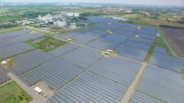 Solar cell farm
