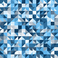 Decorative geometric shapes seamless pattern - 172722932