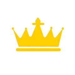 Crown flat icon.King symbol.