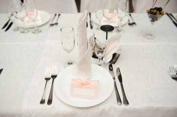 wedding banquet in a restaurant