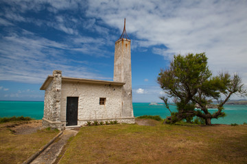 Old chapel on Magdalena peninusula in Santander, Spain