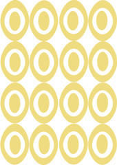 Fototapeta premium Repeat eggs on a white background