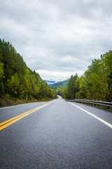 Highway in Gaspe Quebec
